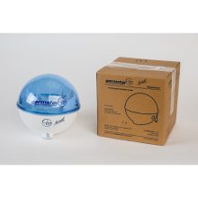 Germstar Handdesinfektions-Starterset mit Wandspender und 1 Nachfüllbeutel, weiß - blau (mit 4 D-Batterien)