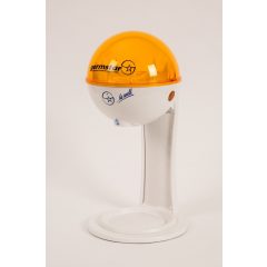   Germstar kézfertőtlenítő induló szett adagolóval és asztali állvánnyal, fehér - narancssárga színben (4 db D-típusú elemmel)