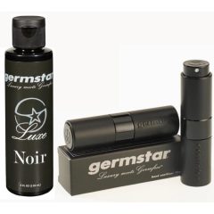   Germstar Luxe Noir Black prémium kézfertőtlenítő spray és utántöltő
