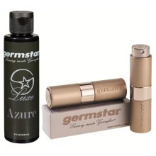 Germstar Luxe Azure Space Grey Premium Handdesinfektionsspray mit Nachfüllung